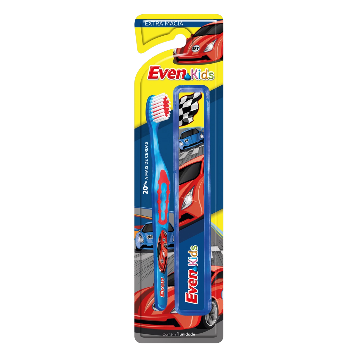 Escova Dental Extramacia Com Estojo Even Kids