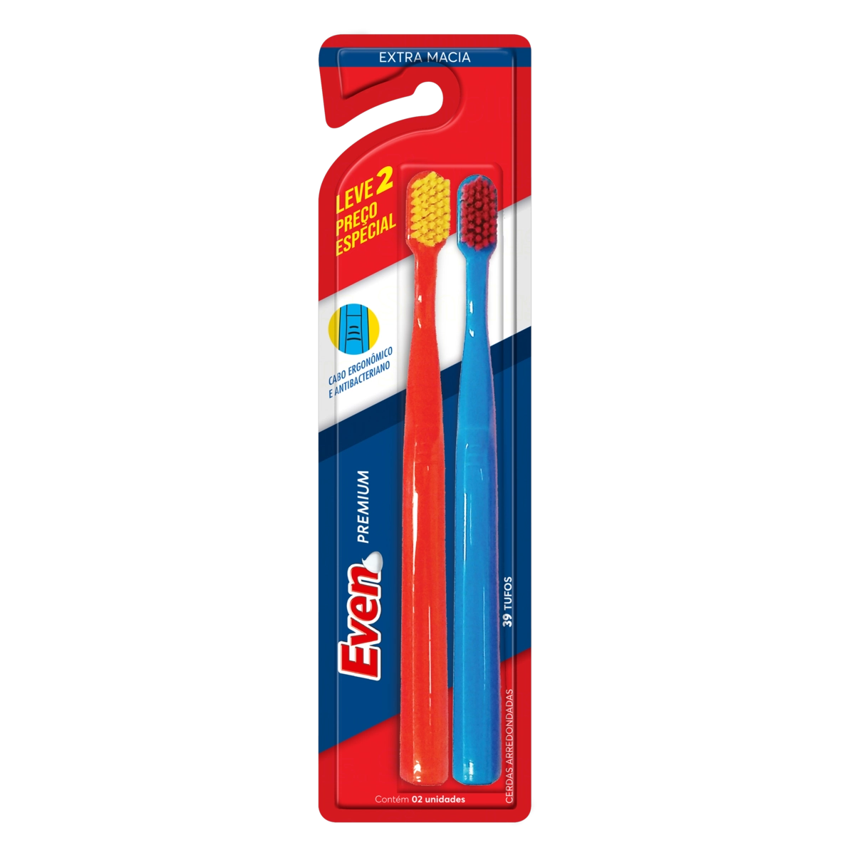 Escova Dental Extramacia Even Premium 2 Unidades