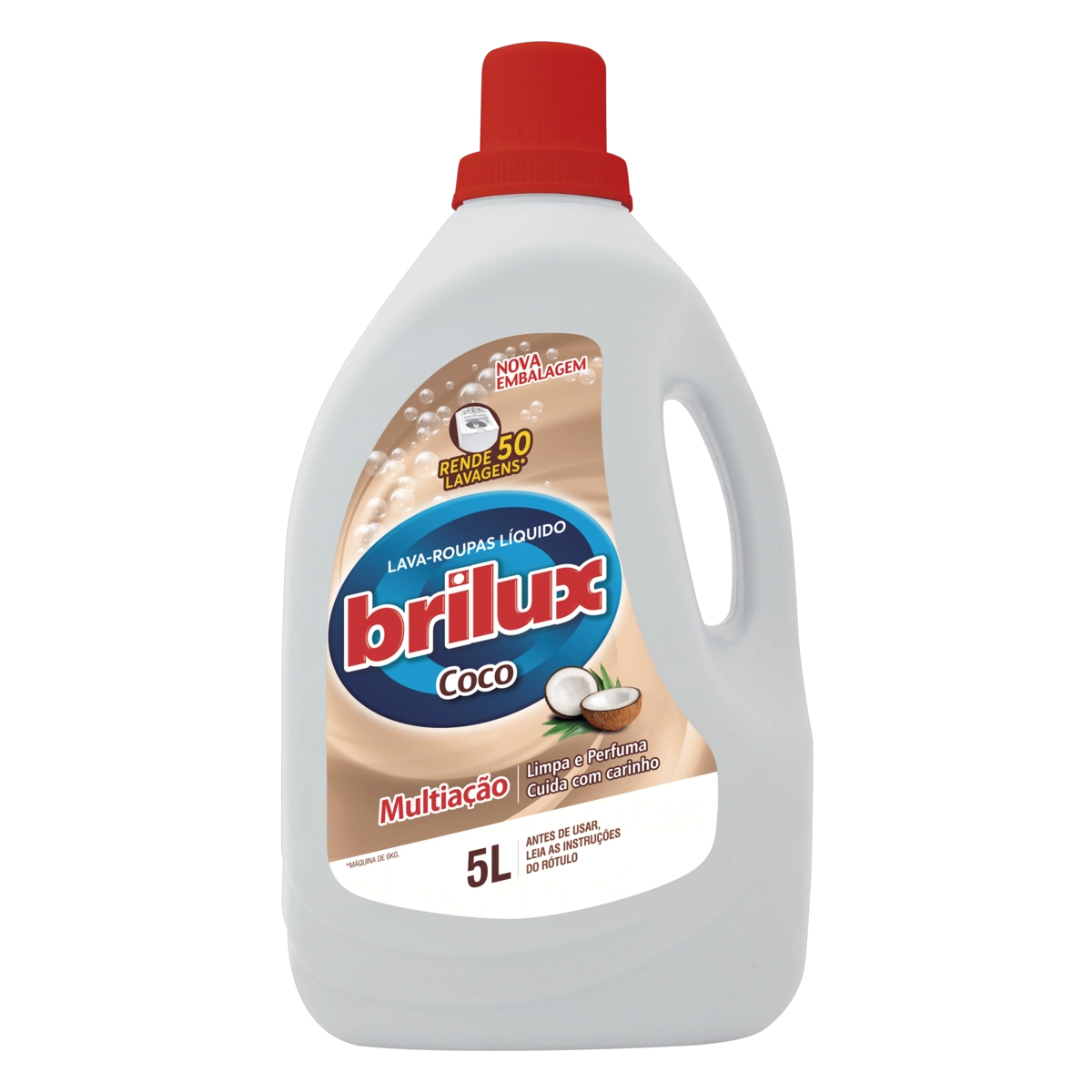 Lava Roupas Líquido Coco Brilux Multiação Galão 5l