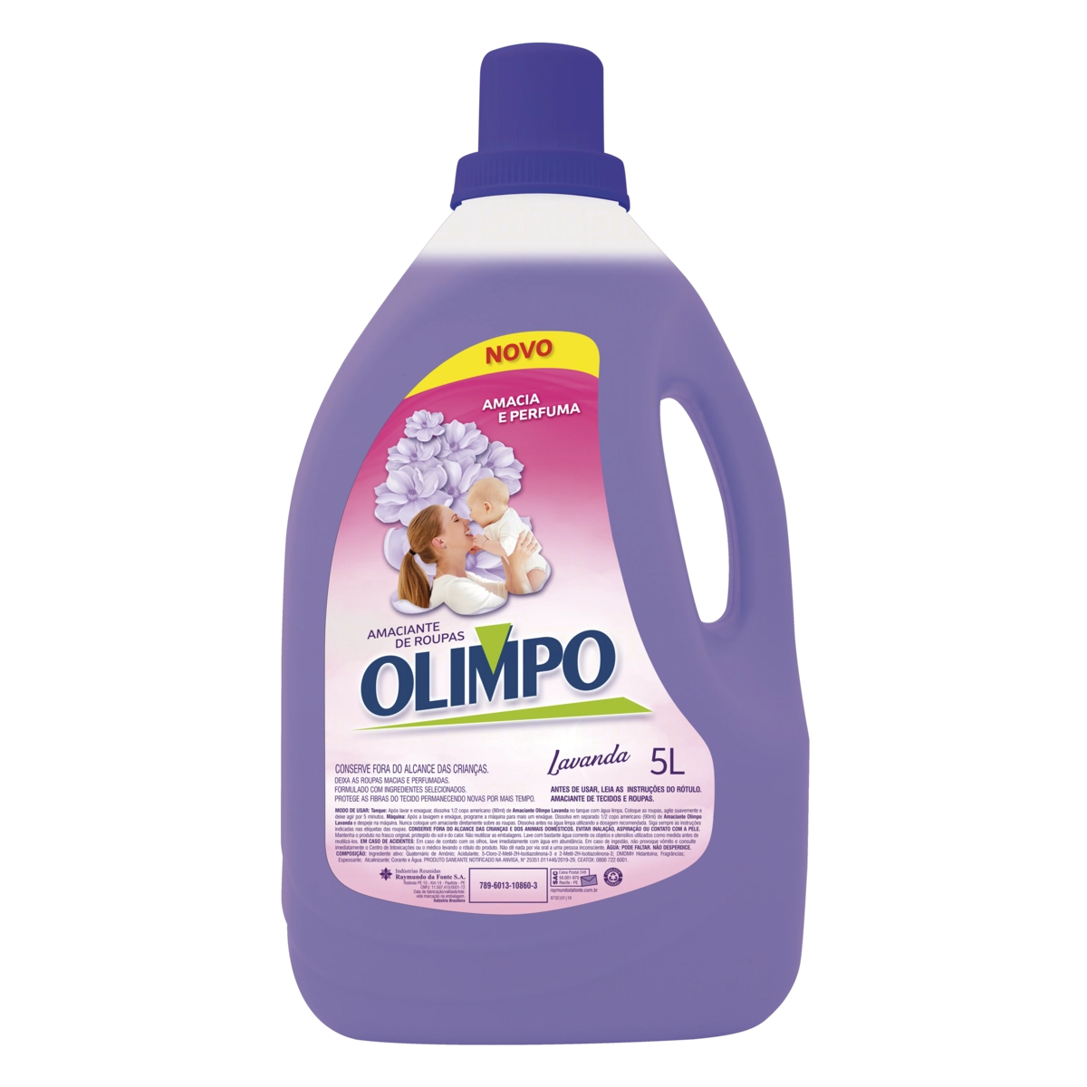 Amaciante De Roupa Diluído Lavanda Olimpo Galão 5l