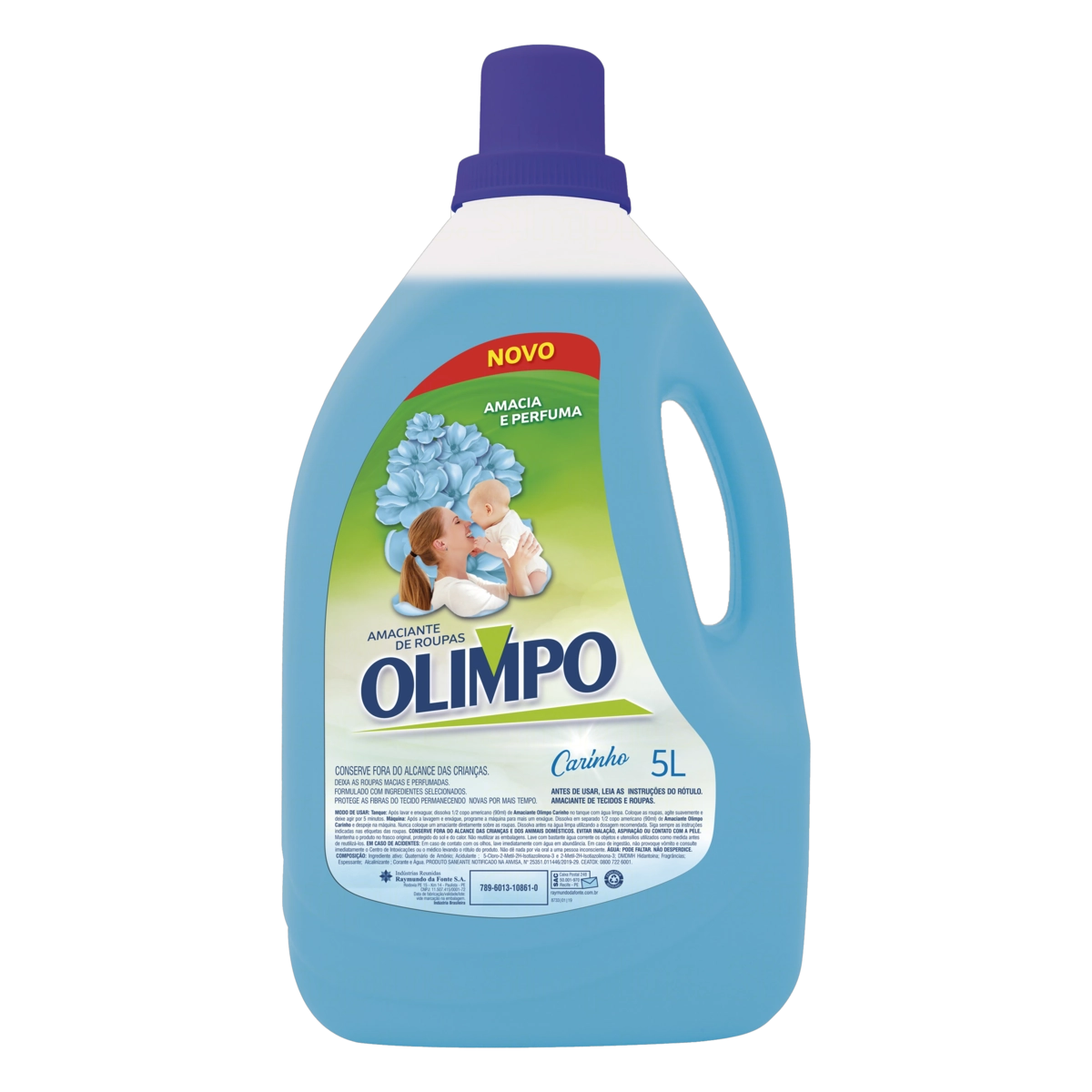 Amaciante De Roupa Diluído Carinho Olimpo Galão 5l