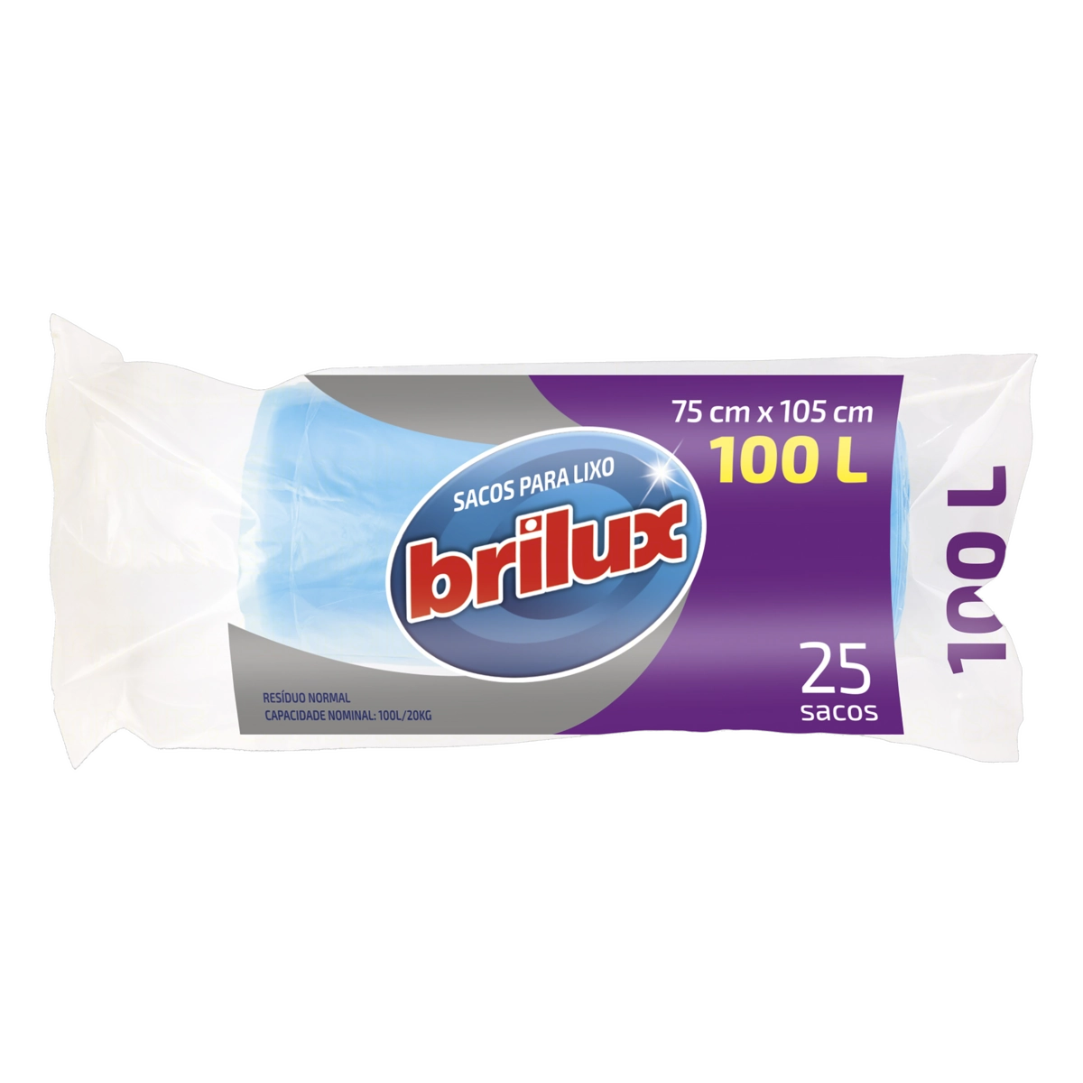 Saco Para Lixo 100l Brilux 25 Unidades