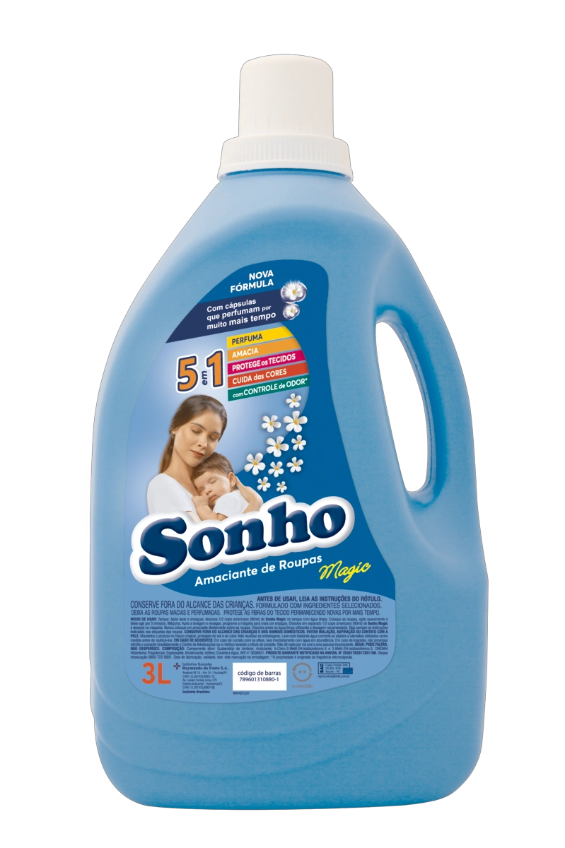 Amaciante De Roupa Diluído Magic Sonho Galão 3l