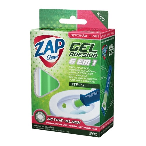Gel Sanit Ad Zap Clean Citrus Ap Rf 38g