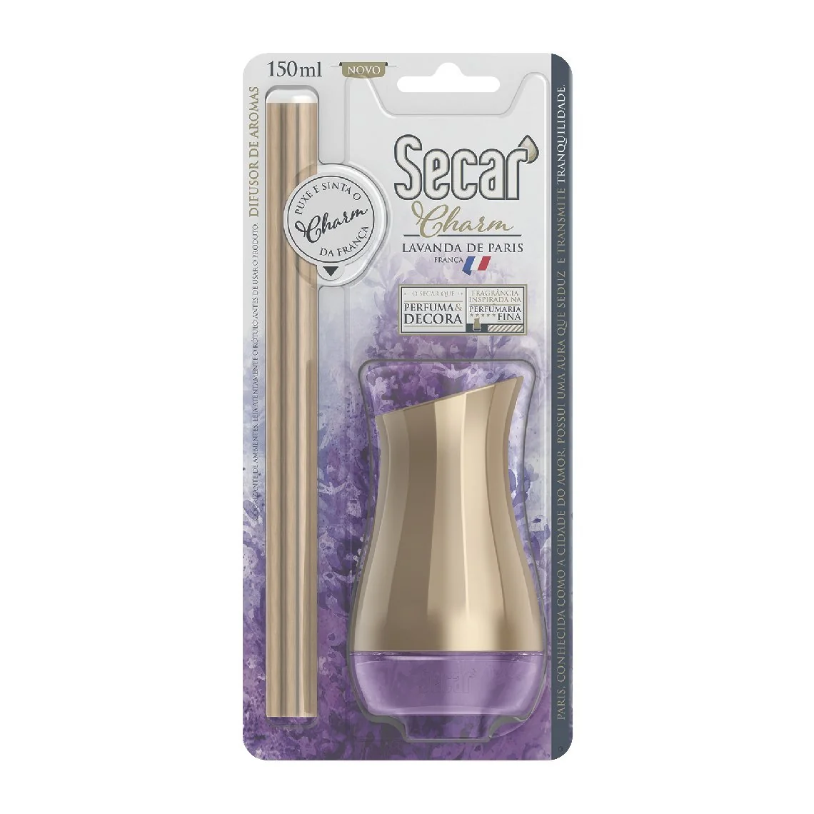 Difusor de Aromas Secar Charm Blister Lavanda de Paris 150 ml
