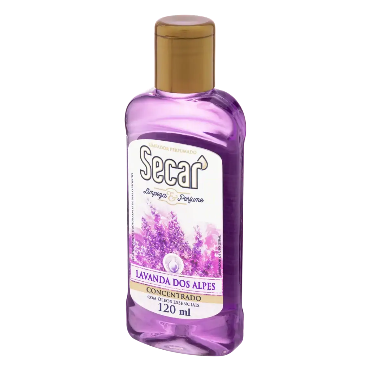 Limpador Perfumado Concentrado Lavanda Dos Alpes Secar Limpeza Perfume Squeeze 120ml