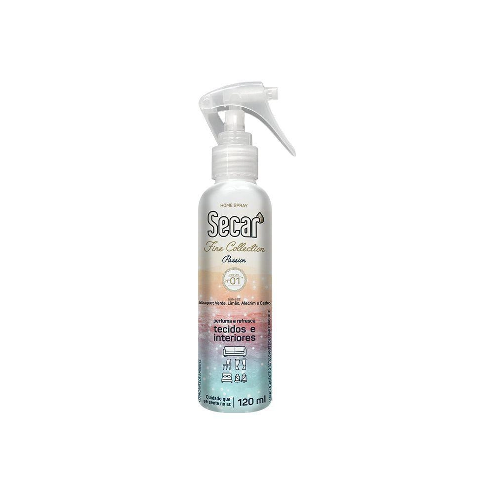 Odorizador De Ambiente Passion Secar Fine Collection Frasco 120ml Borrifador