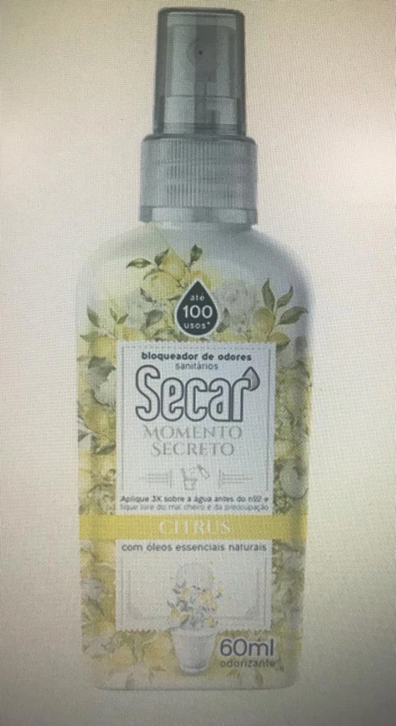 Odorizante Sanitário Citrus Secar Momento Secreto 60ml Spray