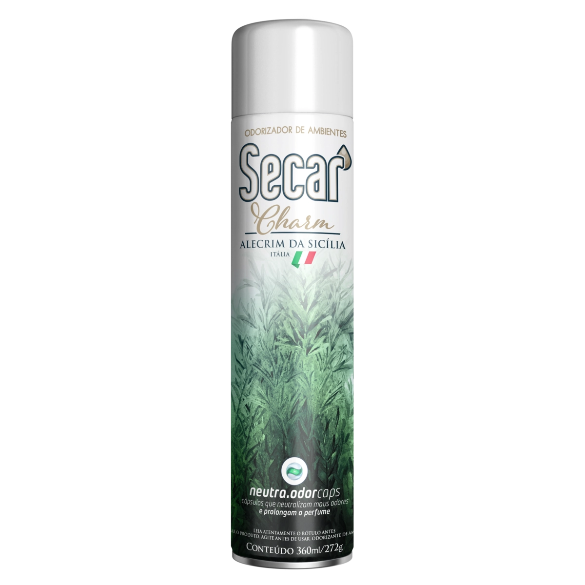 Odorizador De Ambiente Aerossol Alecrim Da Sicília Secar Charm Frasco 360ml Spray