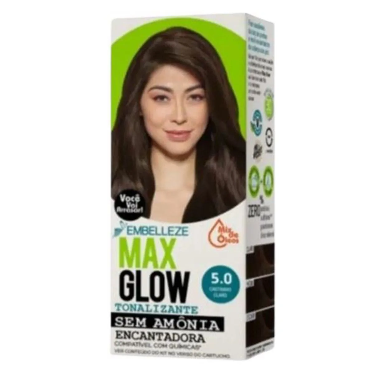 Tonal Cr Max Glow Eco Un 5,0 Cast Claro