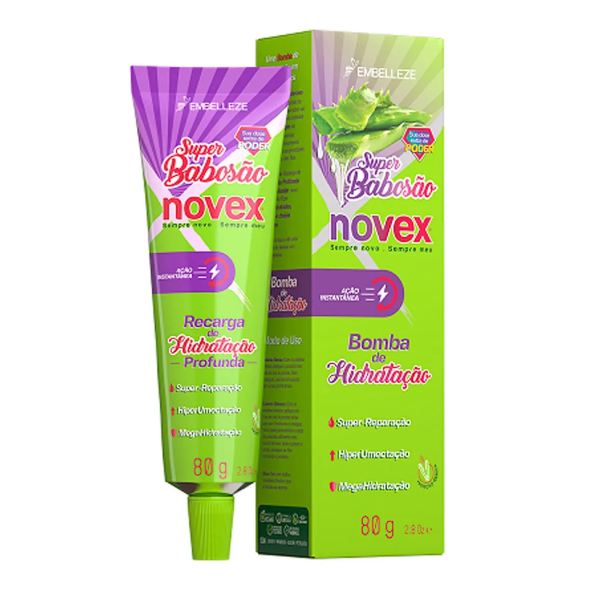 Recarga De Hidr.prof.novex 80g Super Babosao