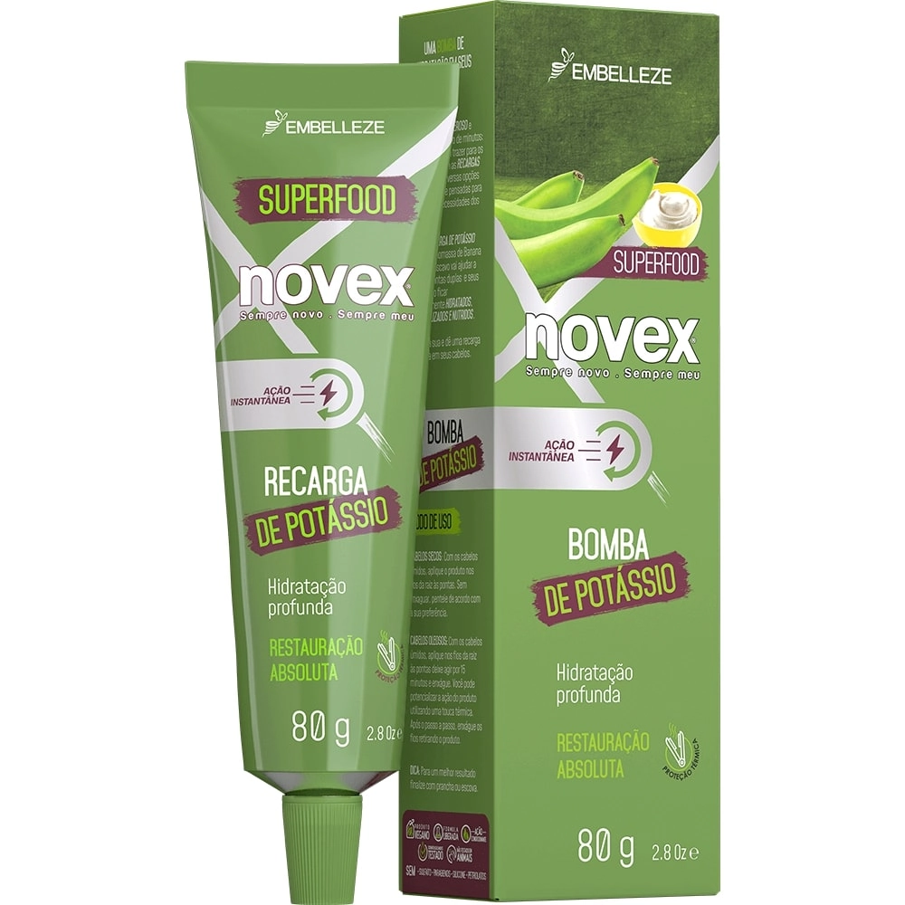 Recarga De Hidr.prof.novex 80g Biomassa De Banana