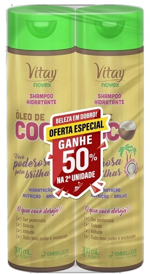 Kit Vitay 2 Sh 300ml Oleo De Coco Oferta Especial