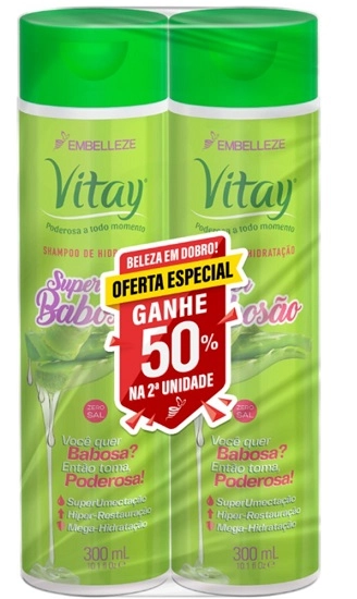 Conj Sh 300ml Vitay Oleo Coco C/2