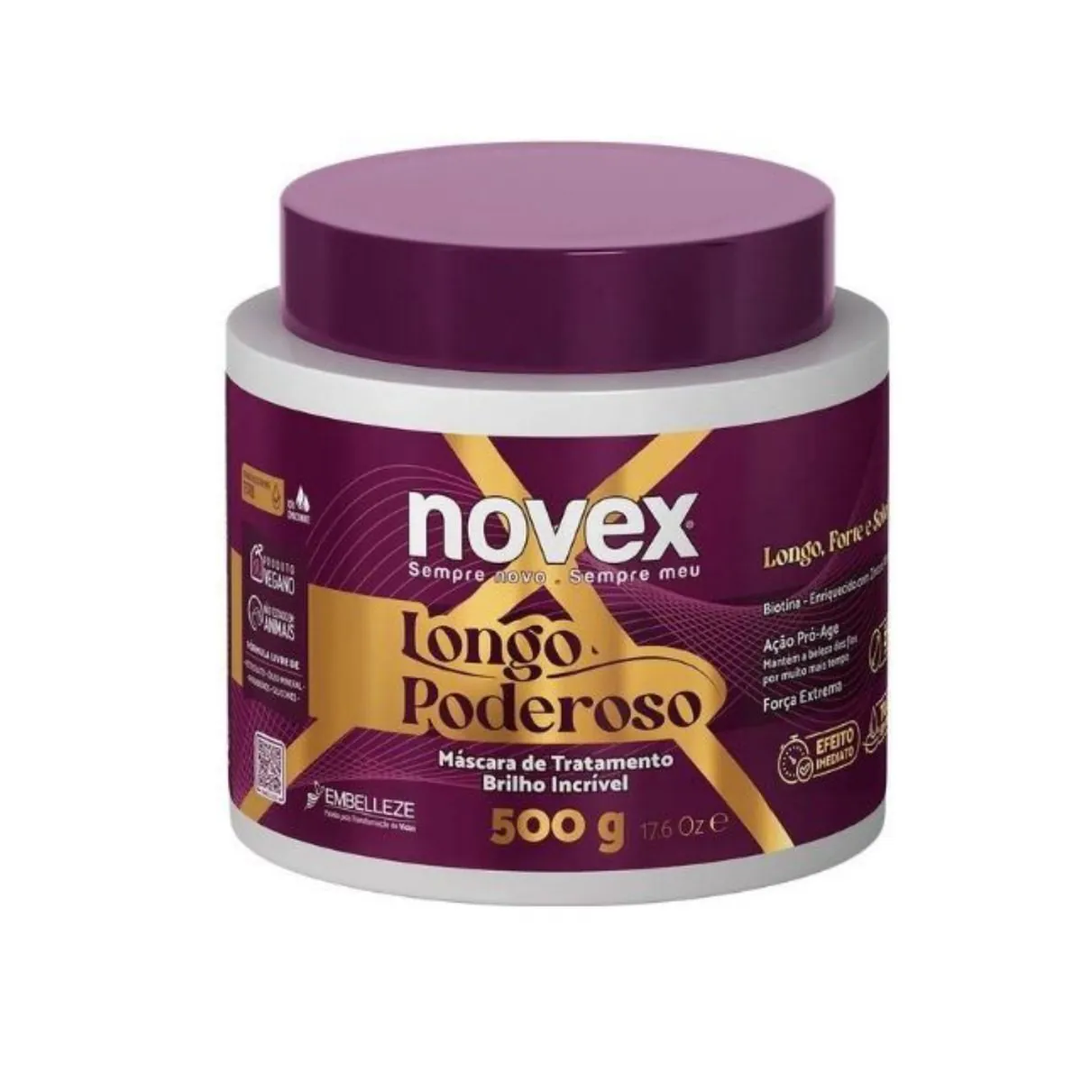Máscara de Tratamento Novex Longo Poderoso 500g