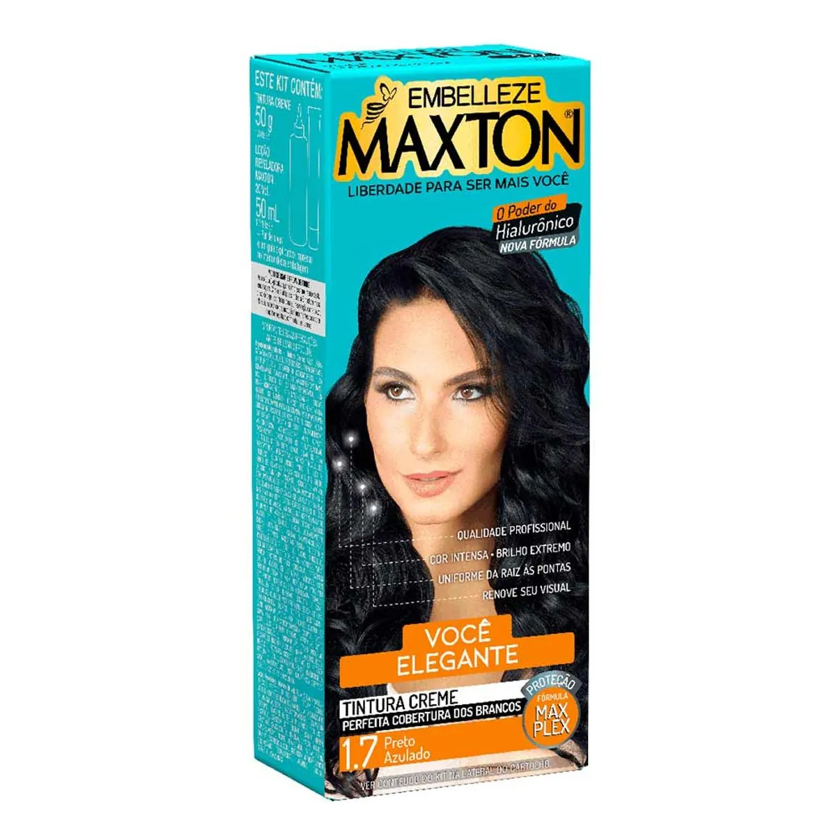 Tintura Maxton Kit Compl Preto Az 1 7