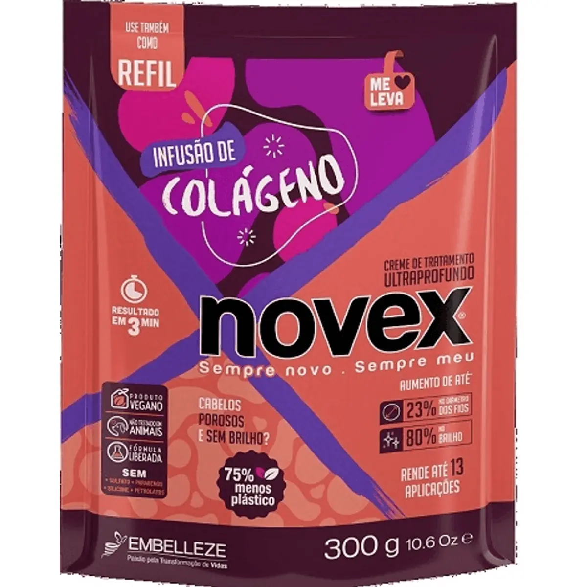 Creme De Tratamento Capilar Infusão De Colágeno Refil Novex 300g