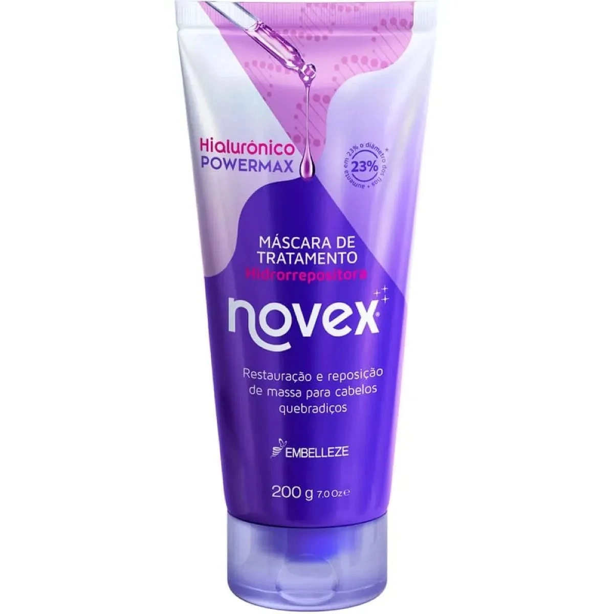 Masc Trat Cap Novex 200g Hialuronico Powermax