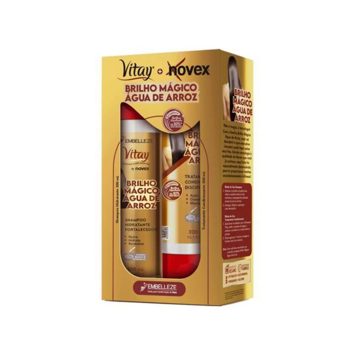 Sh Cond Novex 300ml Agua De Arroz