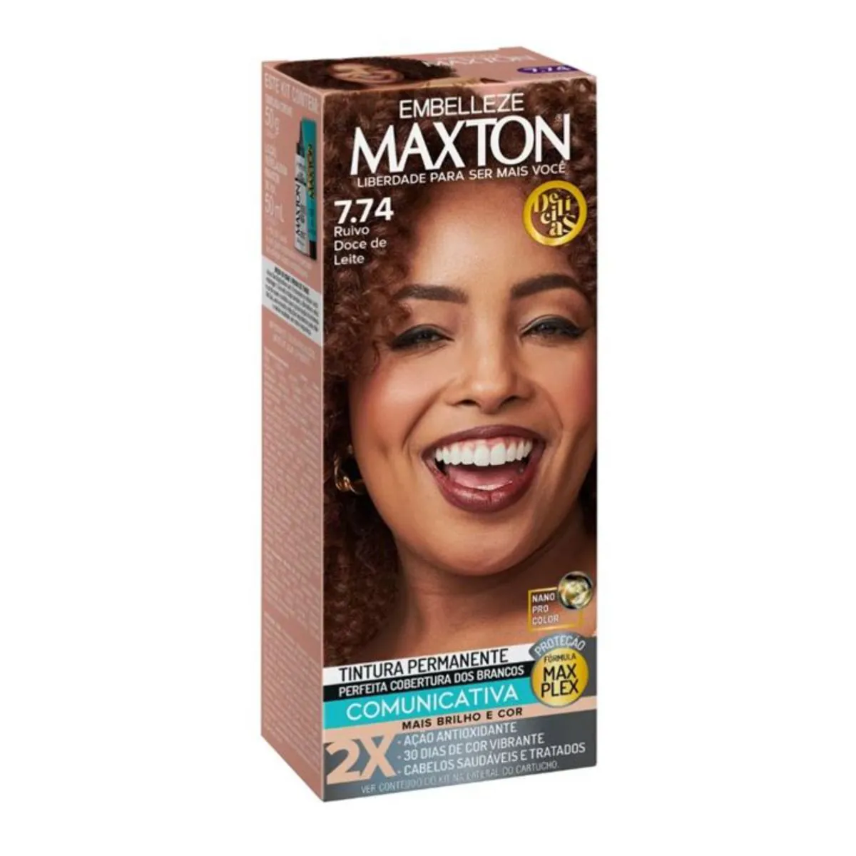 Tint Maxton Ox 7.74 Ruivo Doce De Leite