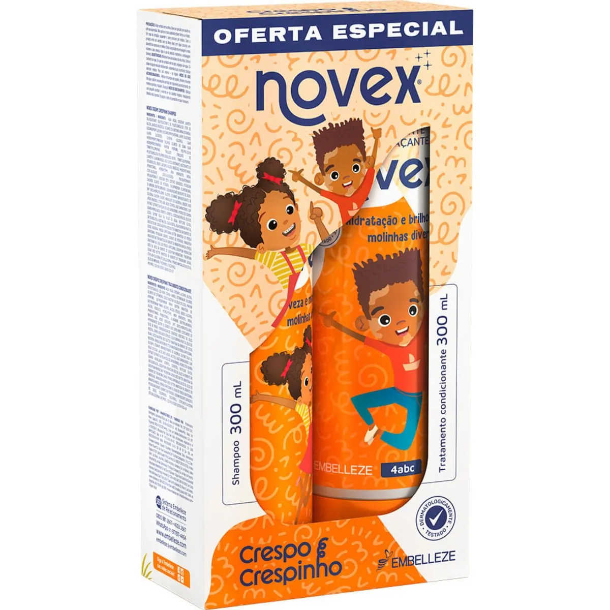 Kit Novex Sh Cond 300ml Crespo Crespinho