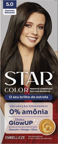 Tint Sem Amonia Star Color 5.0 Castanho Reluzente