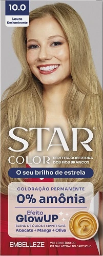 Tint Sem Amonia Star Color 10.0 Louro Deslumbrante