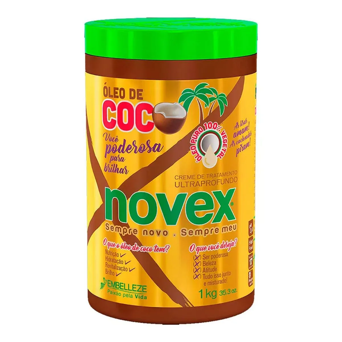Creme de Tratamento NOVEX Òleo de Coco 1kg