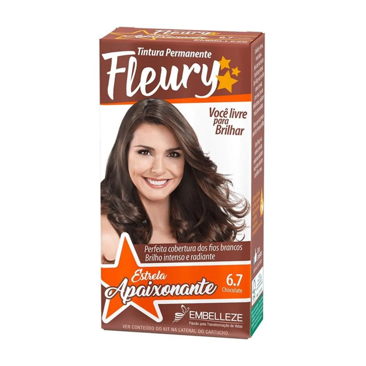Tintura Embelleza Fleury Coloração Especial 6.7 Chocolate