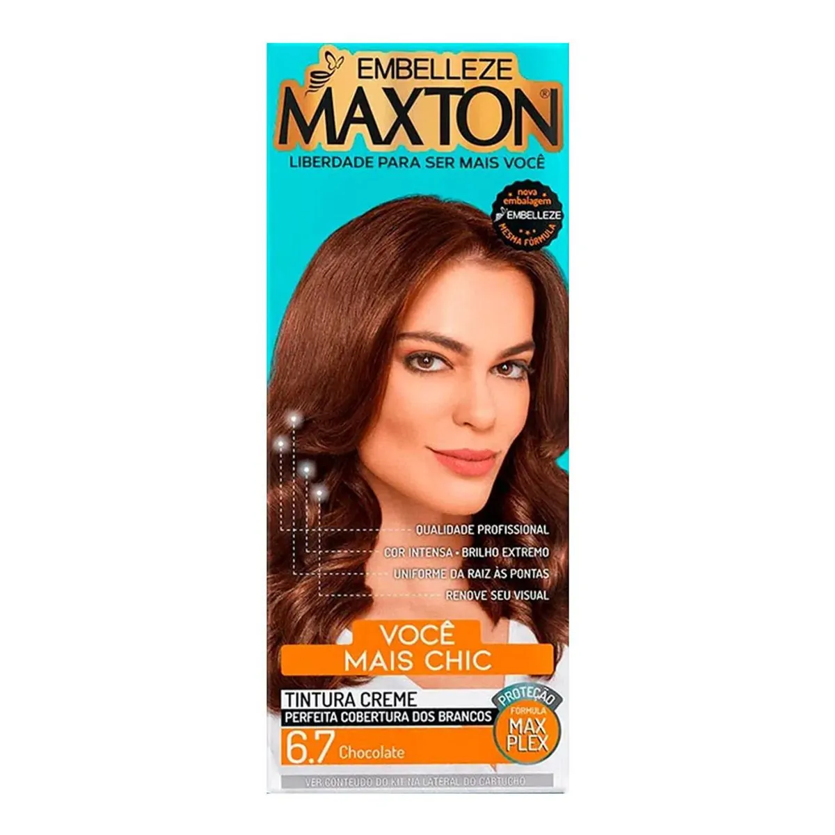 Tintura Maxton Nº 6.7 Chocolate 1 Unidade