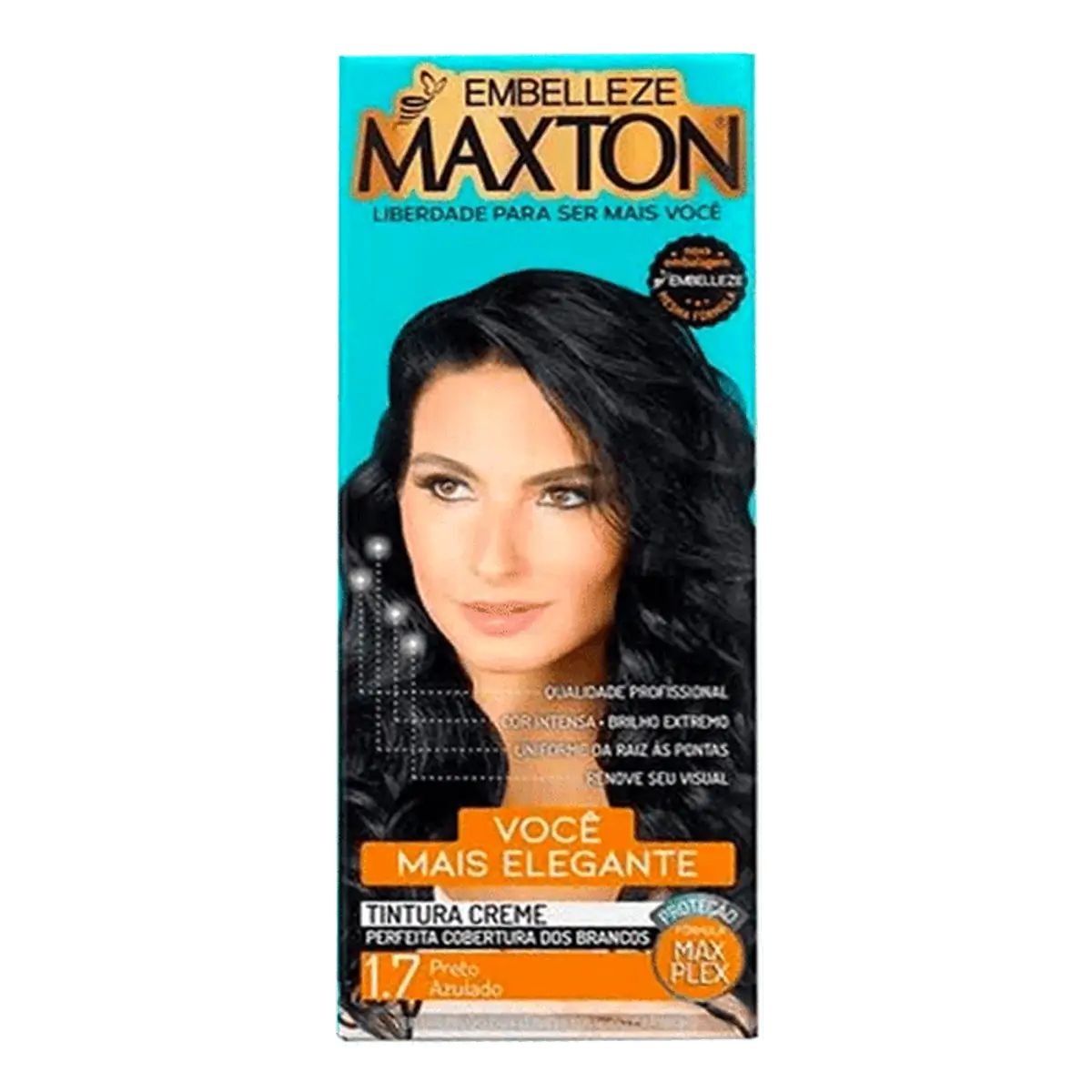 Tintura Maxton Nº1.7 Preto Azulado 1 Unidade