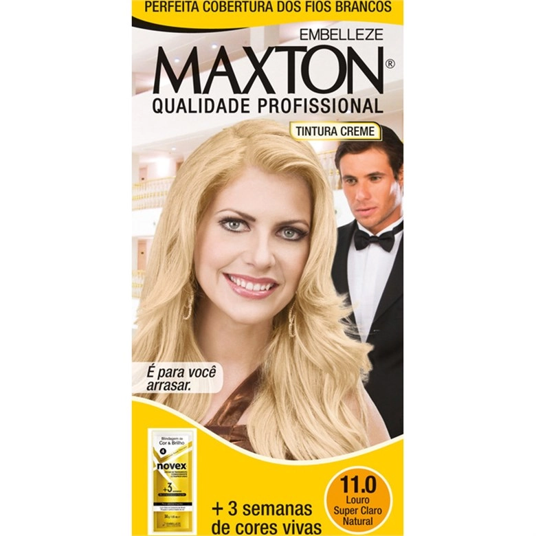 Tintura Permanente Maxton 11.0 Louro Super Claro Natural Unit