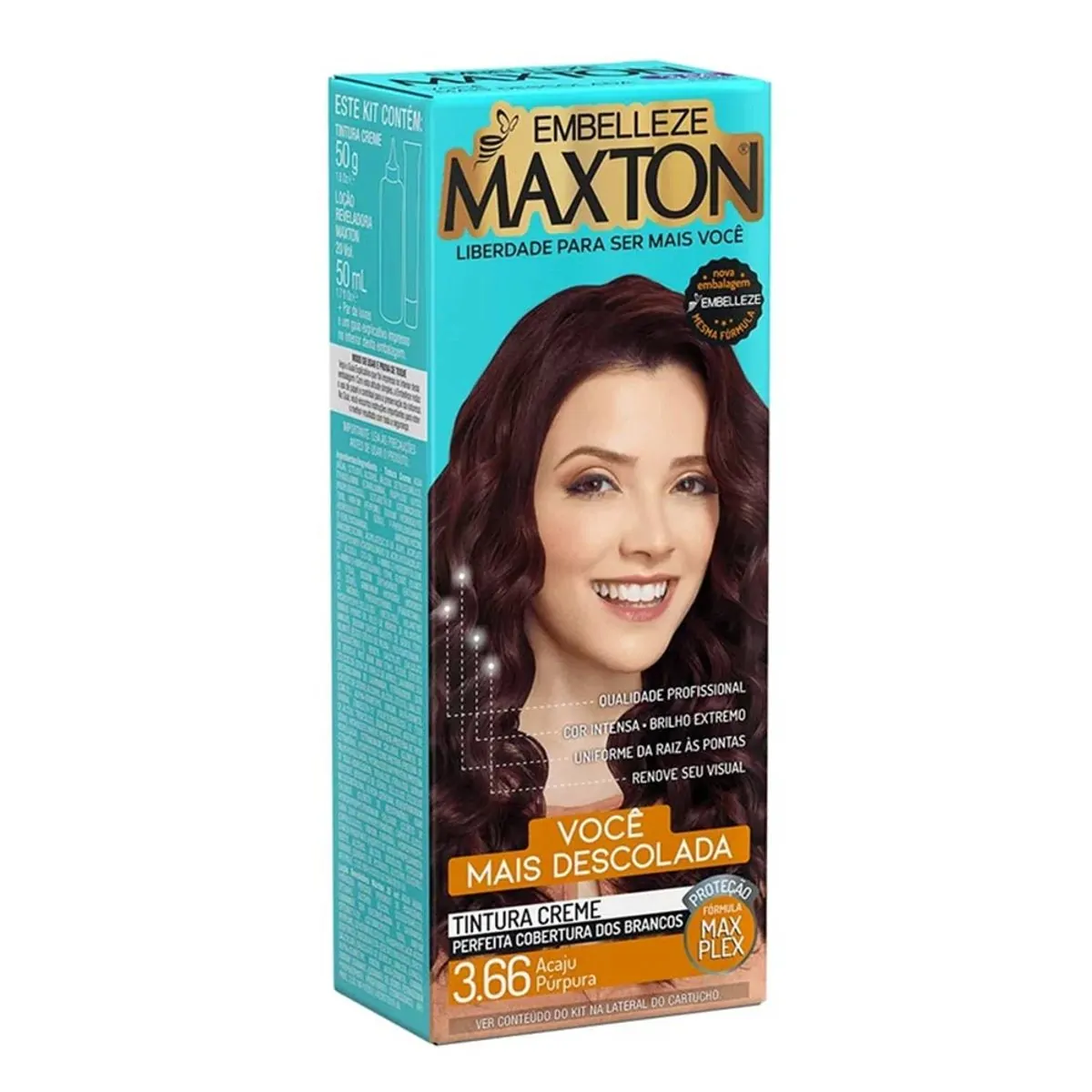 Tintura Maxton 3.66 Acaju Purpura (Especial)