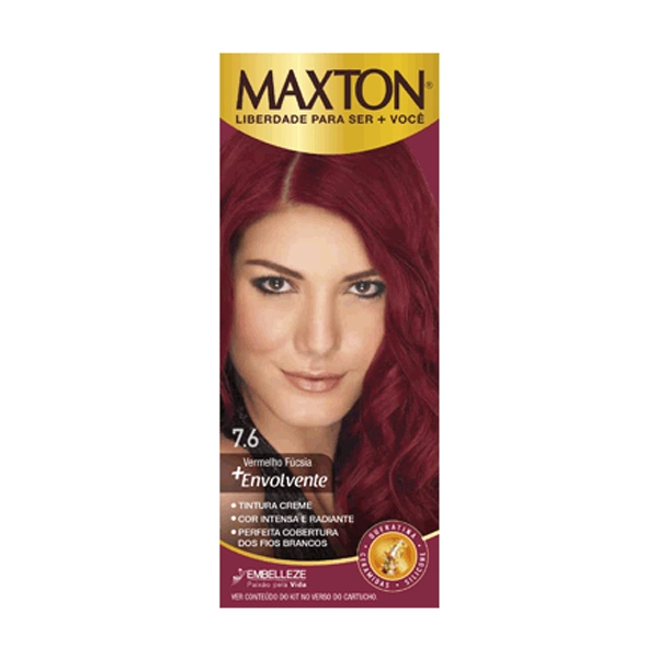 Tintura Maxton 7.6 Vermelho Fucsia (Especial)