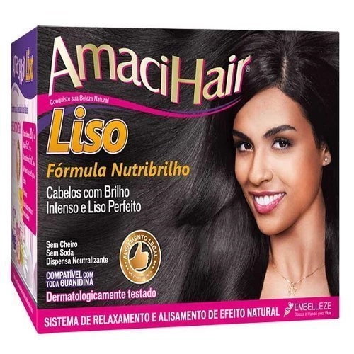 Kit Alisante Amacihair Liso Fórmula Nutribrilho