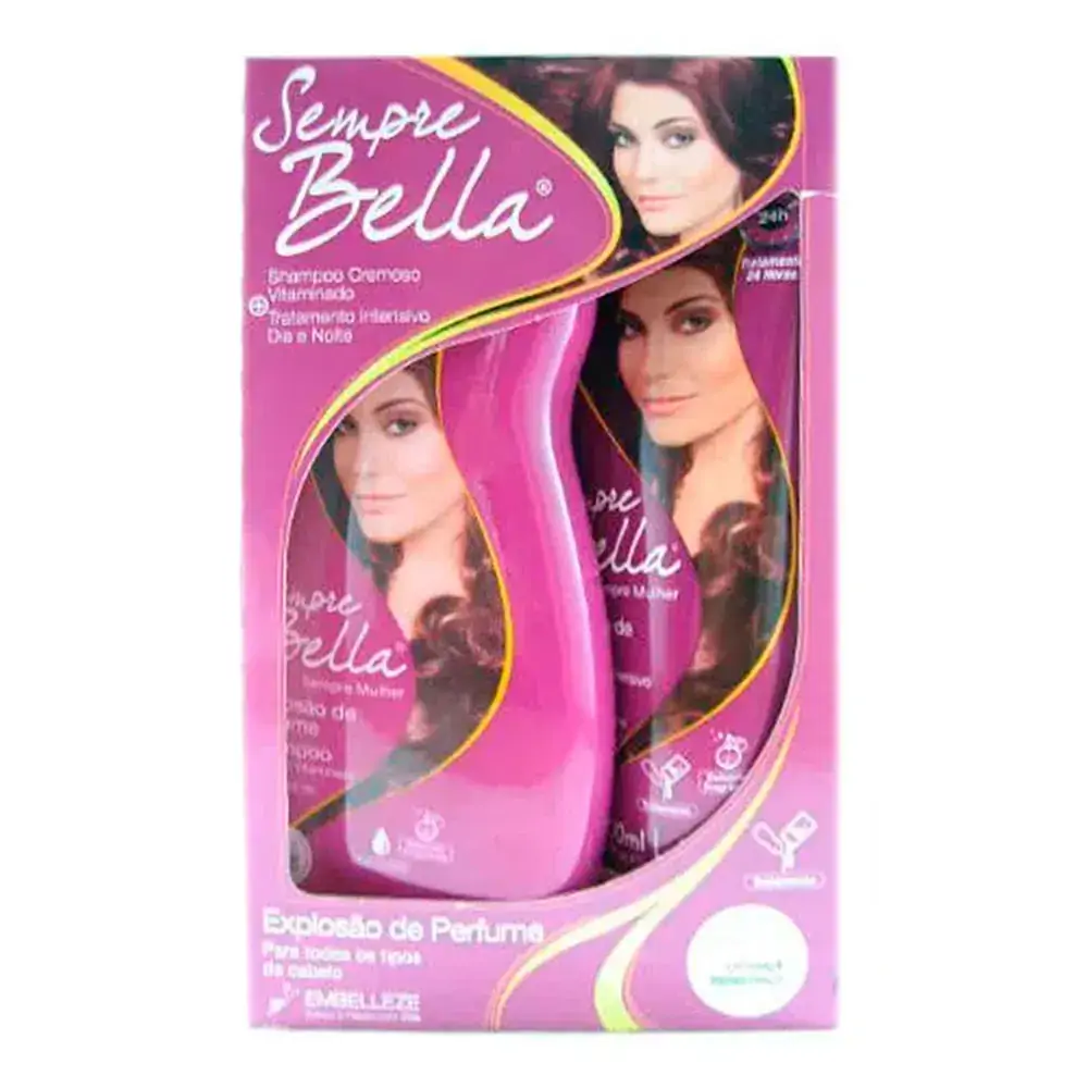 Kit Semprebella Shampoo Creme Trat Liso