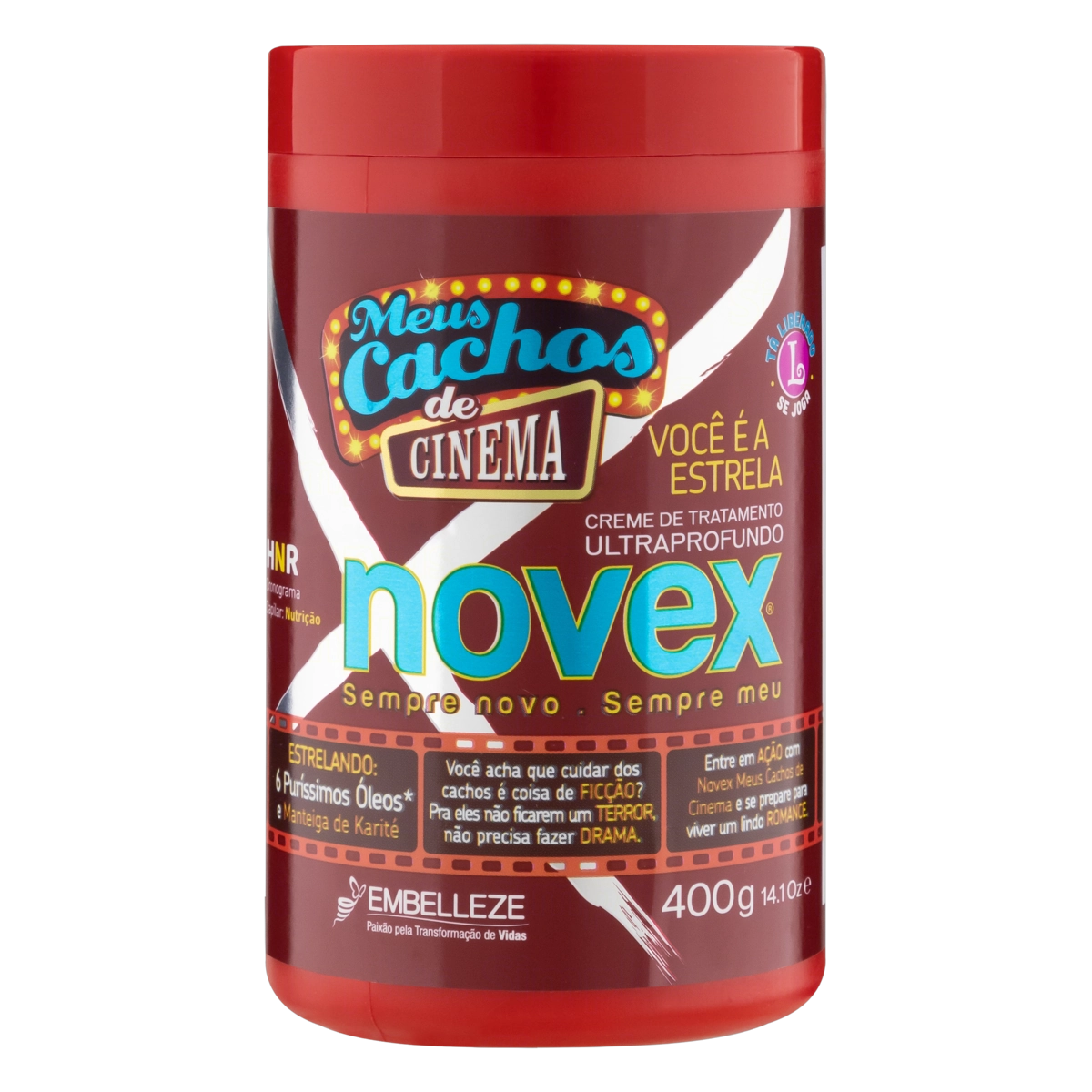 Creme De Tratamento Ultraprofundo Novex Meus Cachos De Cinema Pote 400g