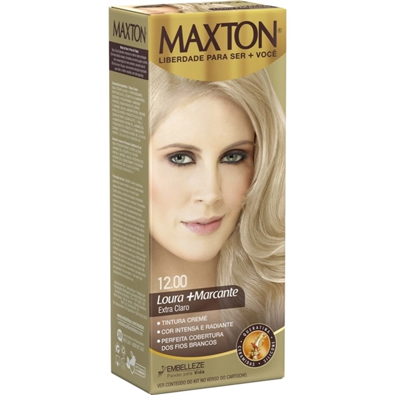 Tintura Permanente Maxton 12.00 Louro Extra Claro Unit