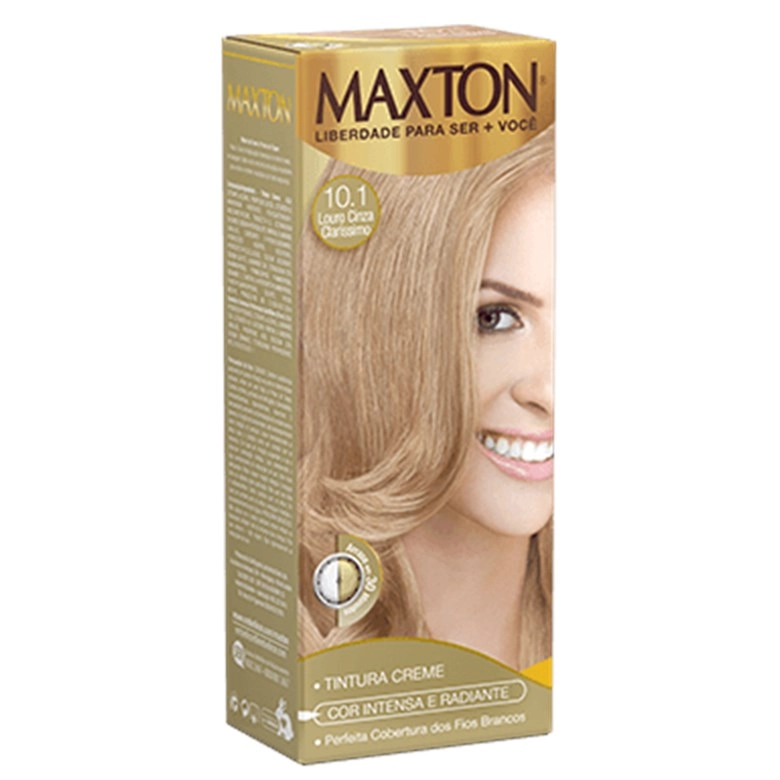 Tintura Permanente Maxton 10.01 Louro Claríssimo Cinza Suave Unit