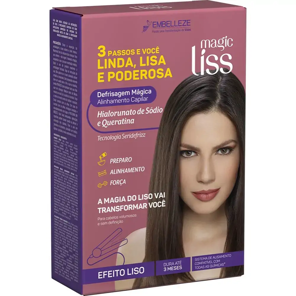 Kit Escova Magic Liss Defrisagem Rejuvenescedora