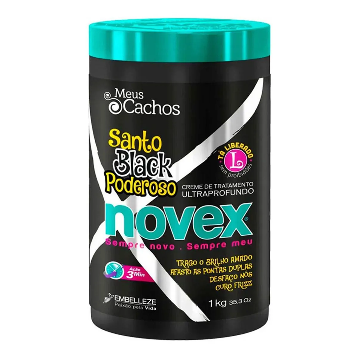 Creme de Tratamento NOVEX Santo Black Poderoso 1kg