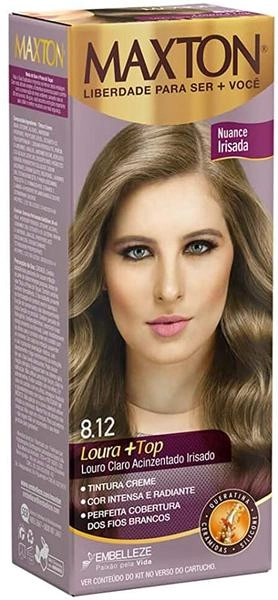 Tintura Maxton 8.12 Louro Claro Acinzentado Irisad