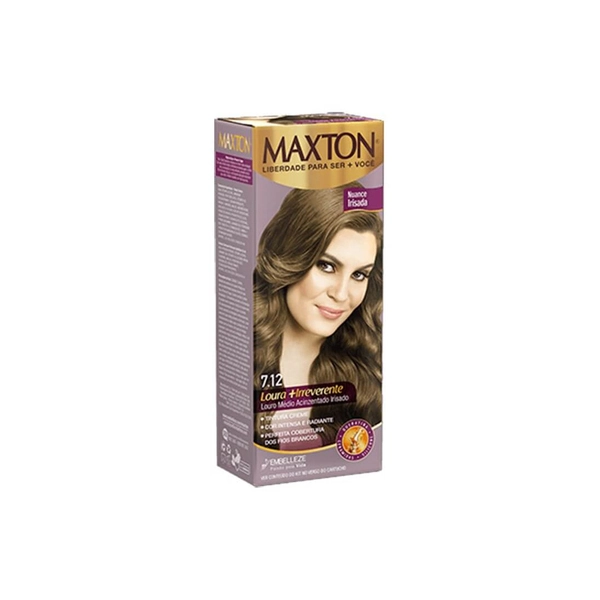 Tintura Maxton 7.12 Louro Medio Acinzentado Irisad