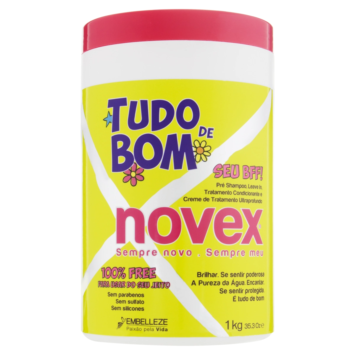 Creme De Tratamento Ultraprofundo Novex Tudo De Bom Pote 1kg
