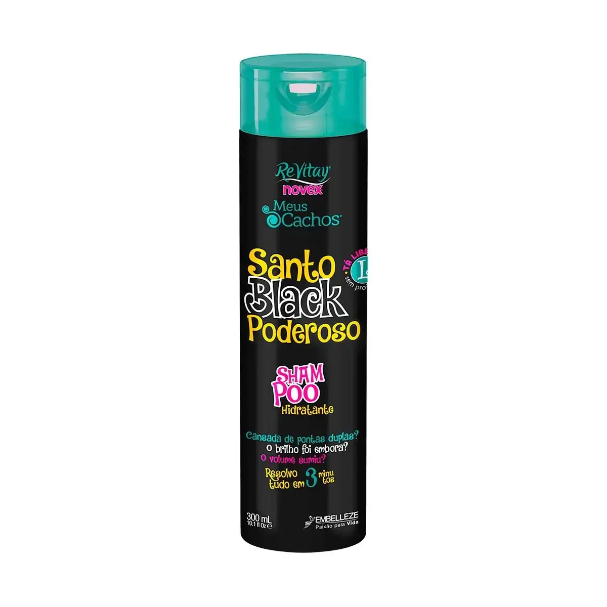 Shampoo Embelleze Novex Santo Black 300ml