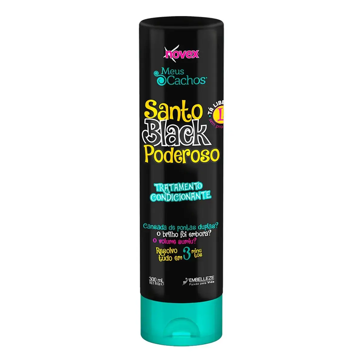 Novex Mystic Black Deep Conditioner 10.1oz/ Novex Santo Black Poderoso Condicionador 300ml