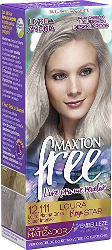 Tint Maxton Free 12.111 Louro Plat Cinza