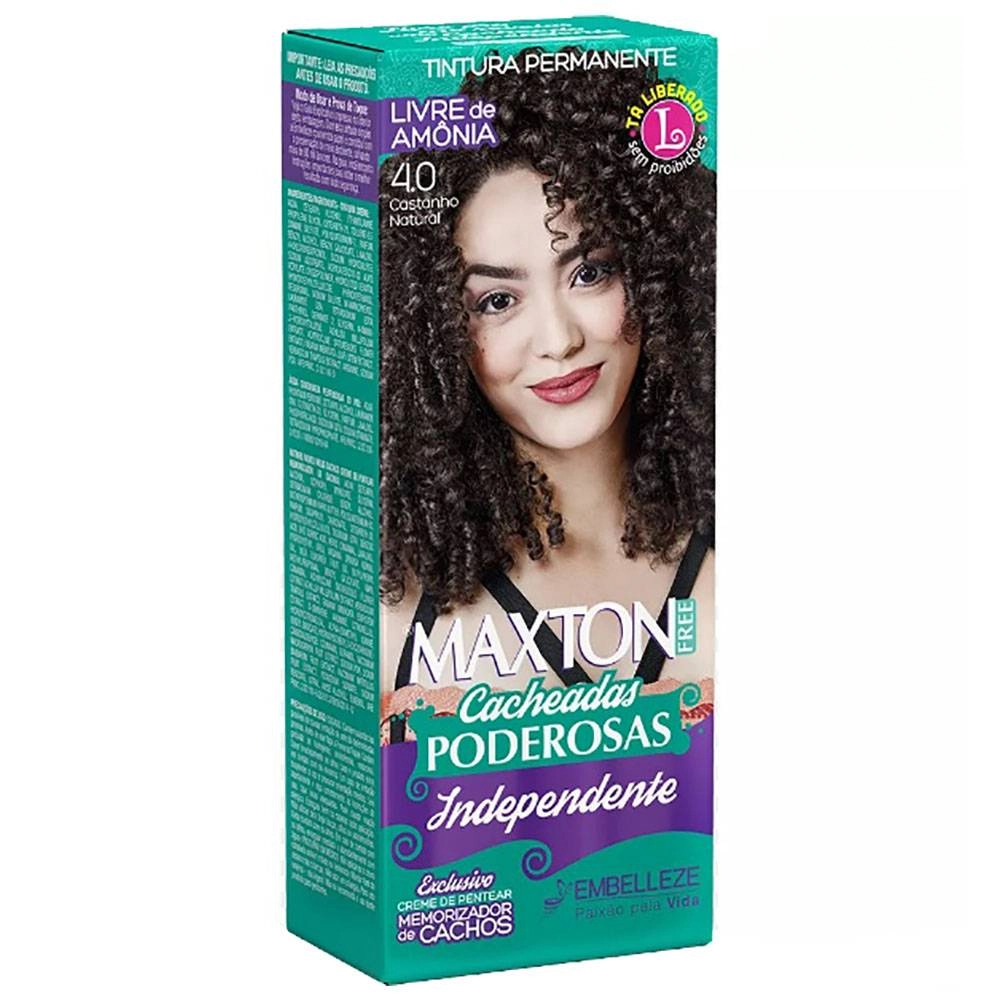 Tint Maxton Free Cacheadas 4.0 Castanho Natural