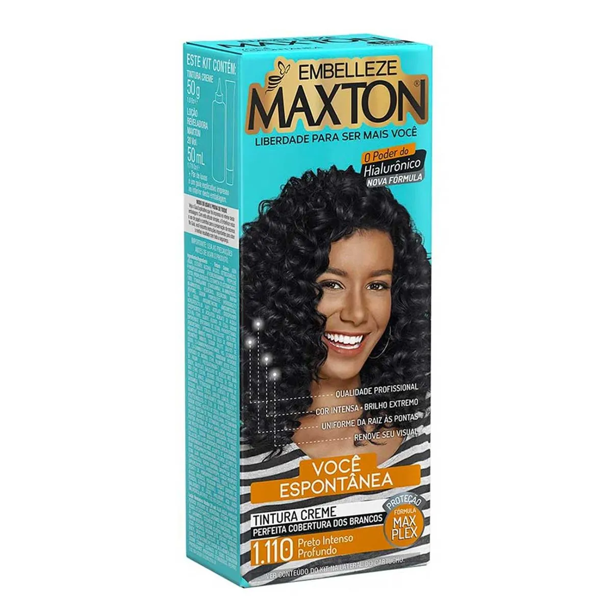 Tintura Maxton 1.110 Preto Intenso Profundo