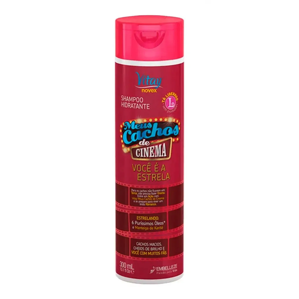 Shampoo Hidratante Vitay Novex Meus Cachos De Cinema Frasco 300ml